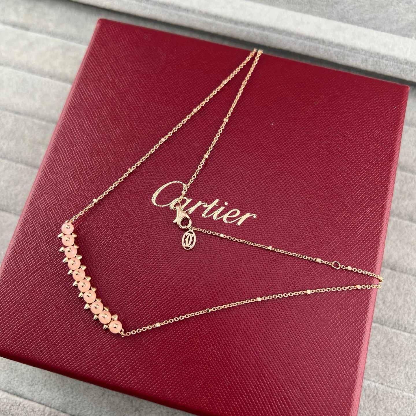 [LUXE]NEW STUD COLORED GEM PENDANT NECKLACE