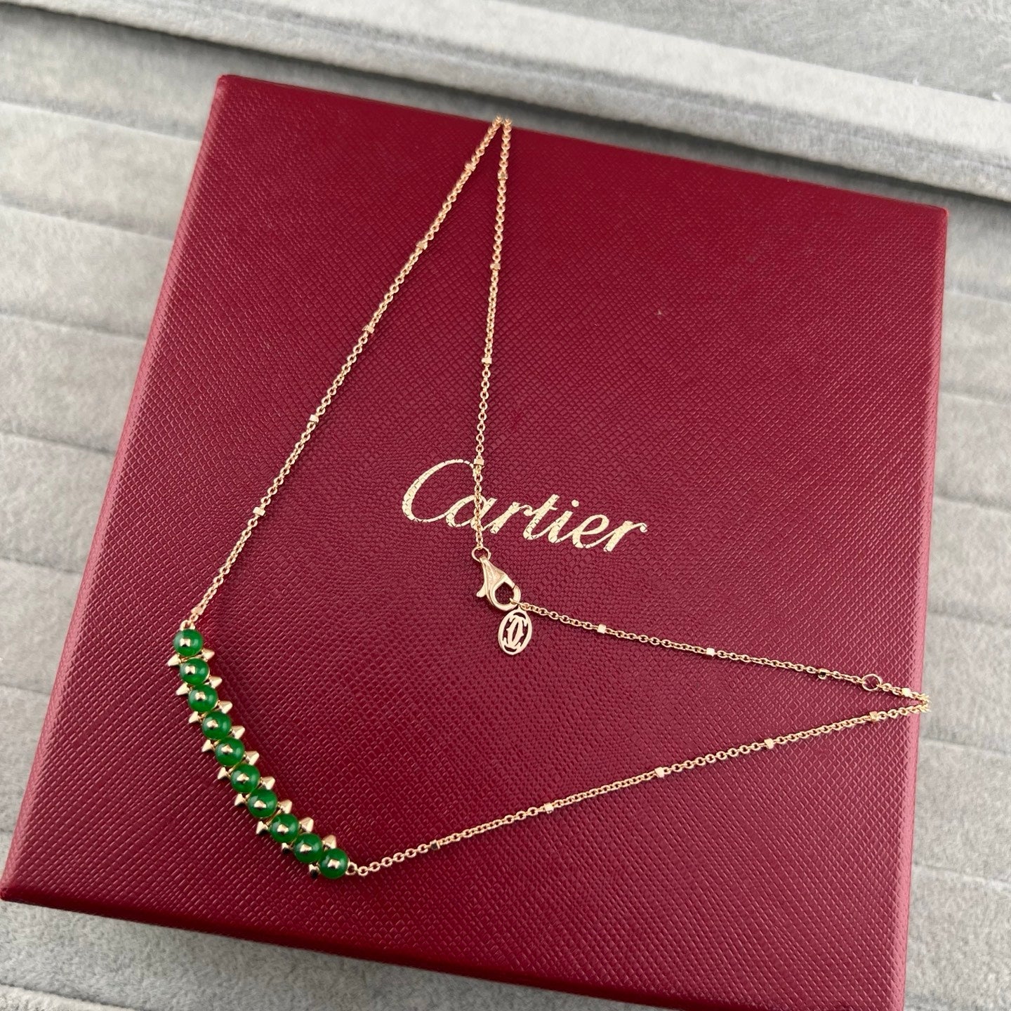 [LUXE]NEW STUD COLORED GEM PENDANT NECKLACE