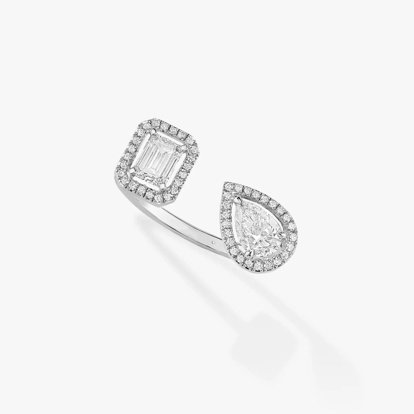 [LUXE]MY TWIN TOI & MOI SILVER DIAMOND RING