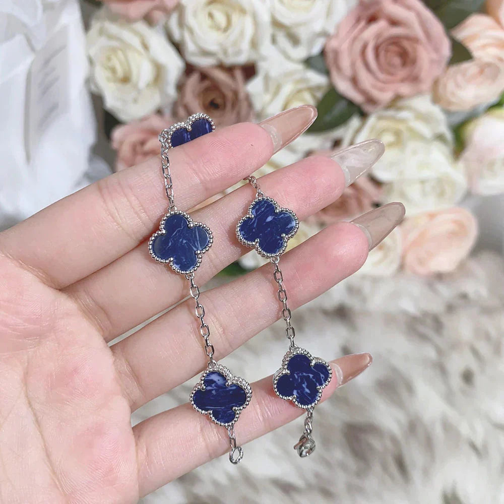 [LUXE]CLOVER 5 MOTIF PIETERSITE BRACELET COLLECTION