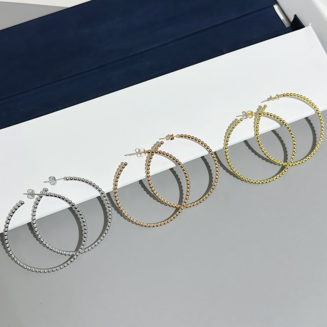 [LUXE] SMOOTH BEAD STUD EARRINGS
