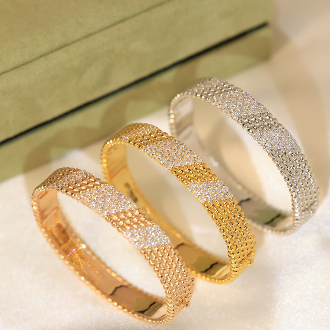 [LUXE]  FIVE-ROW DIAMOND BRACELET