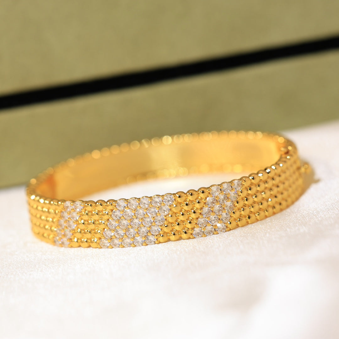 [LUXE]  FIVE-ROW DIAMOND BRACELET