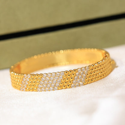 [LUXE]  FIVE-ROW DIAMOND BRACELET
