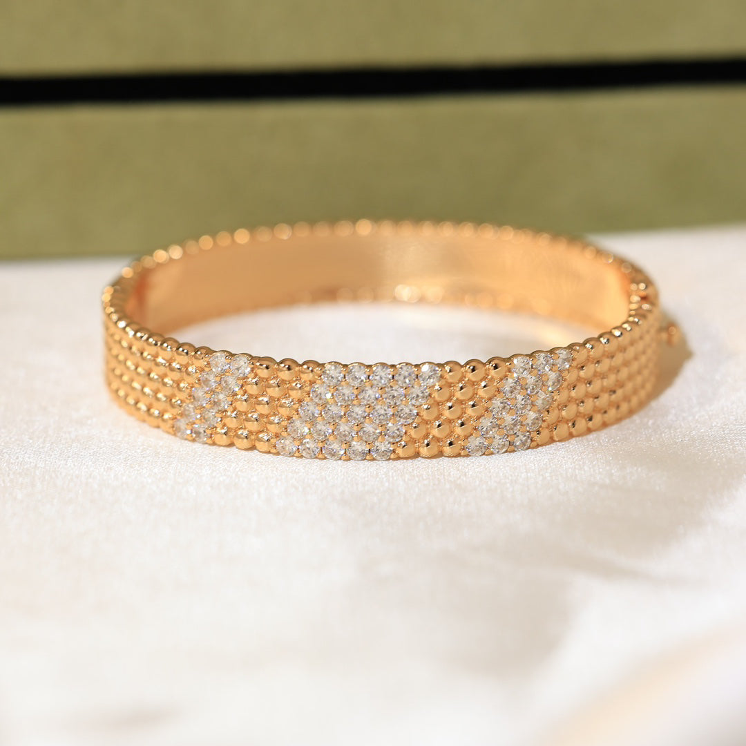 [LUXE]  FIVE-ROW DIAMOND BRACELET