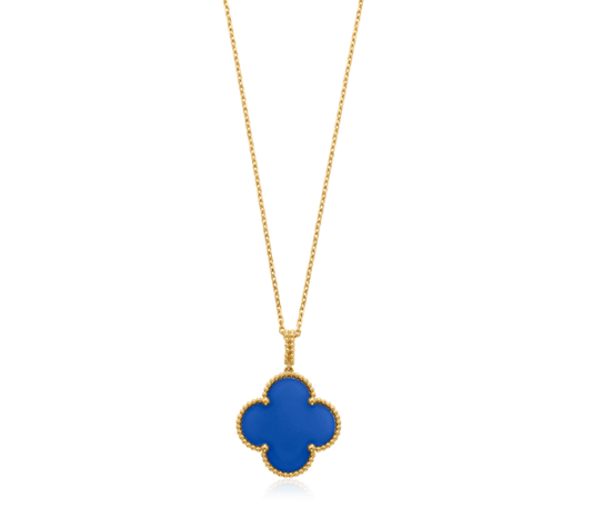 [LUXE]CLOVER 25MM NECKLACE TURQUOISE ROSE GOLD
