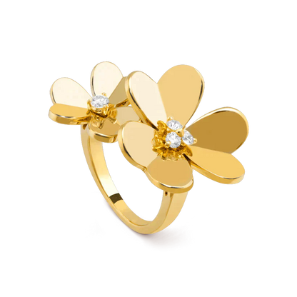 [LUXE]CLOVER COMOS GOLD DIAMOND RING