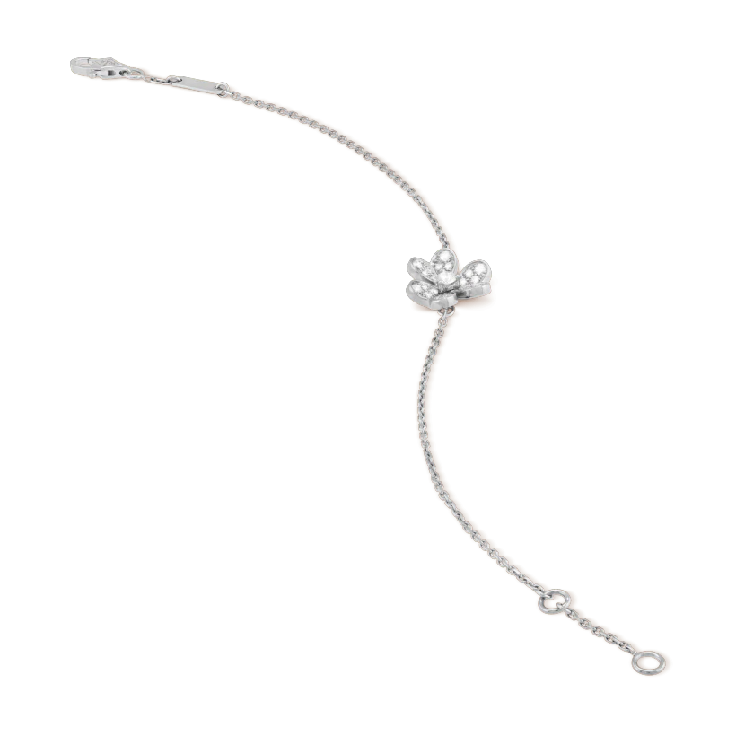 [LUXE]FRIVOLE SILVER FLOWER DIAMOND BRACELET