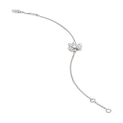 [LUXE]FRIVOLE SILVER FLOWER DIAMOND BRACELET