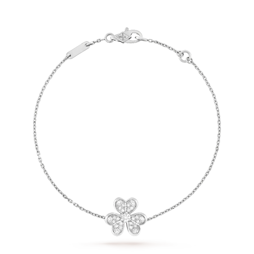 [LUXE]FRIVOLE SILVER FLOWER DIAMOND BRACELET