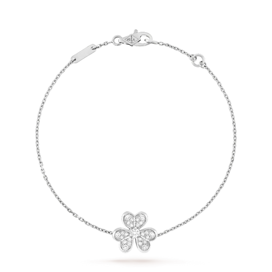 [LUXE]FRIVOLE SILVER FLOWER DIAMOND BRACELET