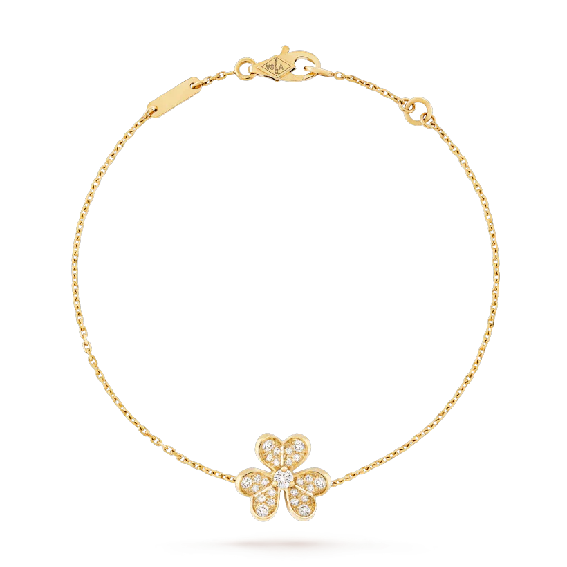 [LUXE]FRIVOLE GOLD FLOWER DIAMOND BRACELET