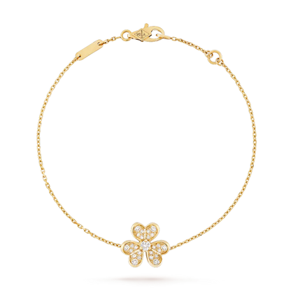 [LUXE]FRIVOLE GOLD FLOWER DIAMOND BRACELET