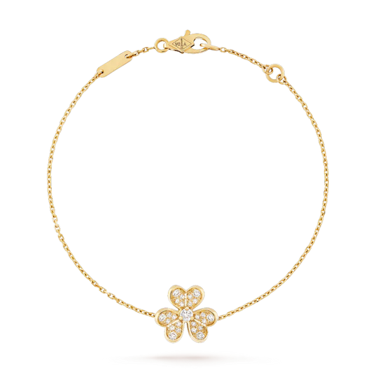 [LUXE]FRIVOLE GOLD FLOWER DIAMOND BRACELET
