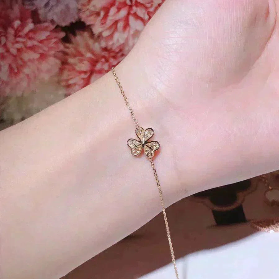 [LUXE]FRIVOLE GOLD FLOWER DIAMOND BRACELET