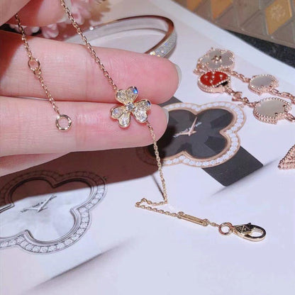 [LUXE]FRIVOLE GOLD FLOWER DIAMOND BRACELET