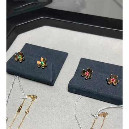 [LUXE]FRIVOLE  FLOWER PINK EARRINGS