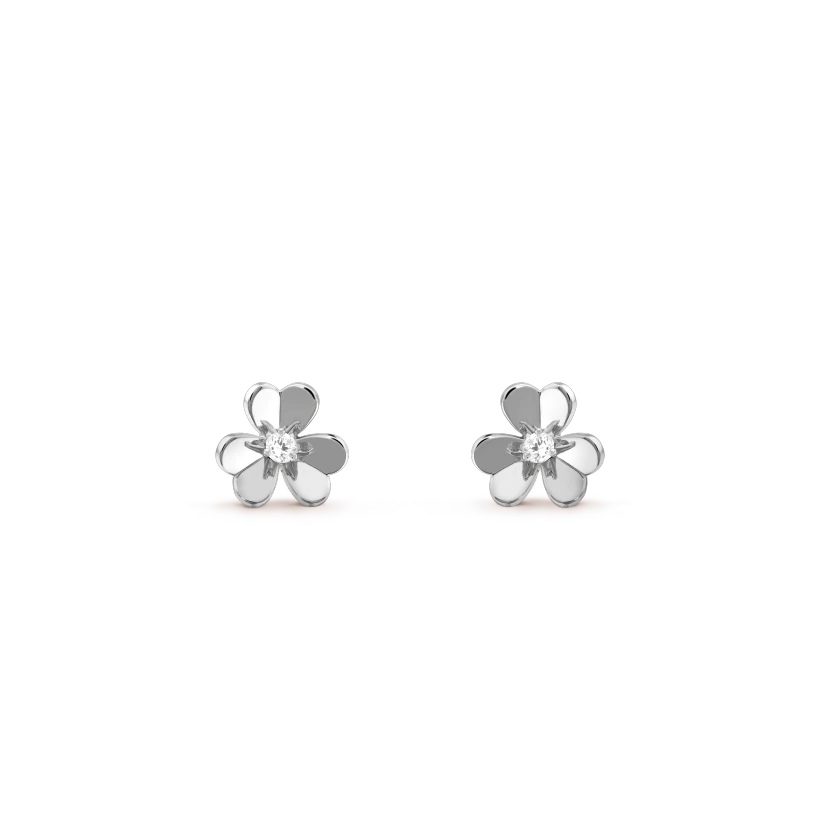[LUXE]FRIVOLE MINI SILVER FLOWER EARRINGS