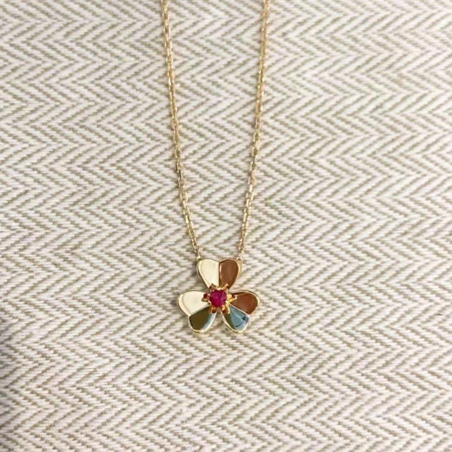 [LUXE]FRIVOLE GOLD FLOWER NECKLACE