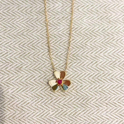 [LUXE]FRIVOLE GOLD FLOWER NECKLACE