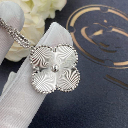 [LUXE]CLOVER 25MM SILVER BIG CLOVER NECKLACE