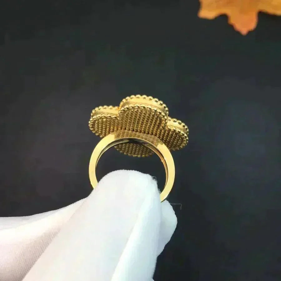 [LUXE]CLOVER MALACHITE RING