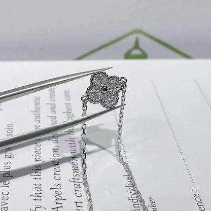 [LUXE]CLOVER  SINGLE FLOWER BRACELET SILVER