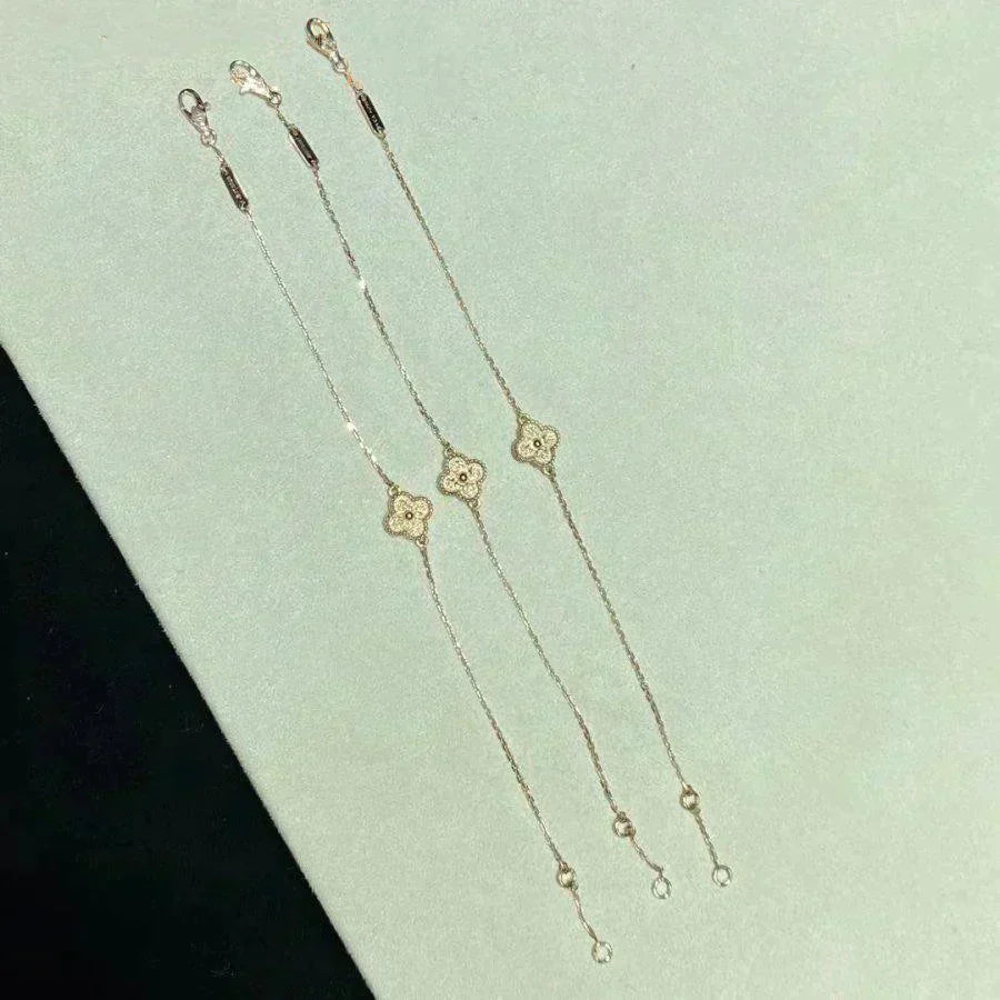 [LUXE]CLOVER SINGLE FLOWER BRACELET