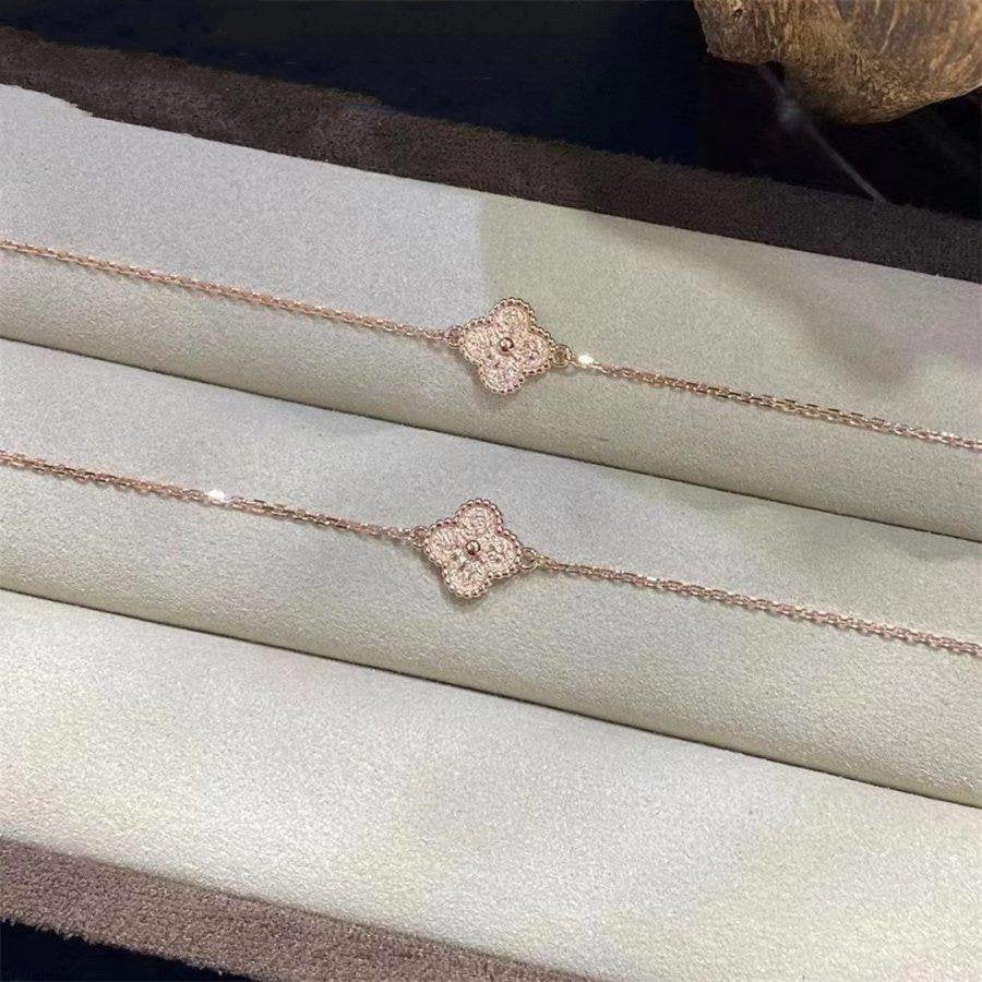 [LUXE]CLOVER SINGLE FLOWER BRACELET