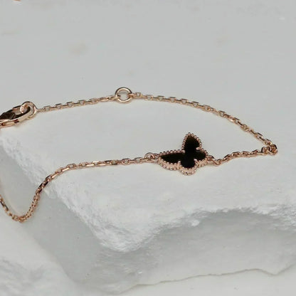[LUXE]BUTTERFLY ONYX  BUTTERFLY BRACELET