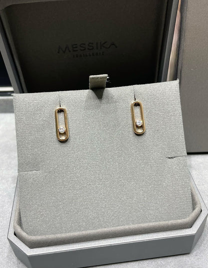 [LUXE]MOVE UNO SMALL 1 DIAMOND EARRINGS
