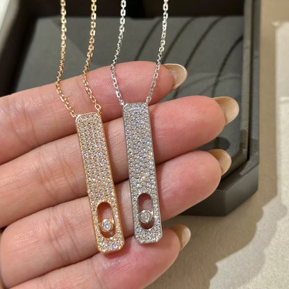 [LUXE]MY FIRST DIAMOND PAVED NECKLACE