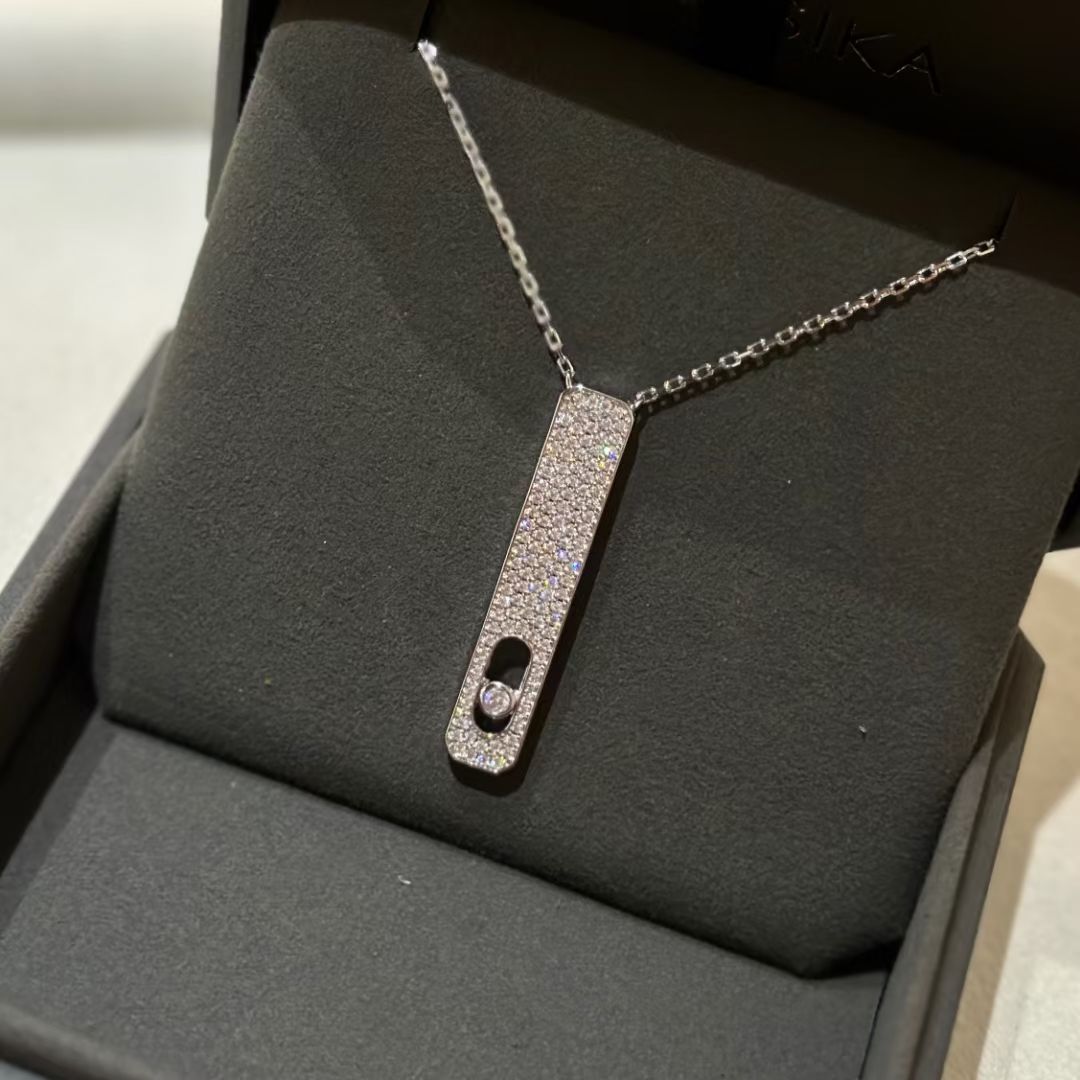 [LUXE]MY FIRST DIAMOND PAVED NECKLACE