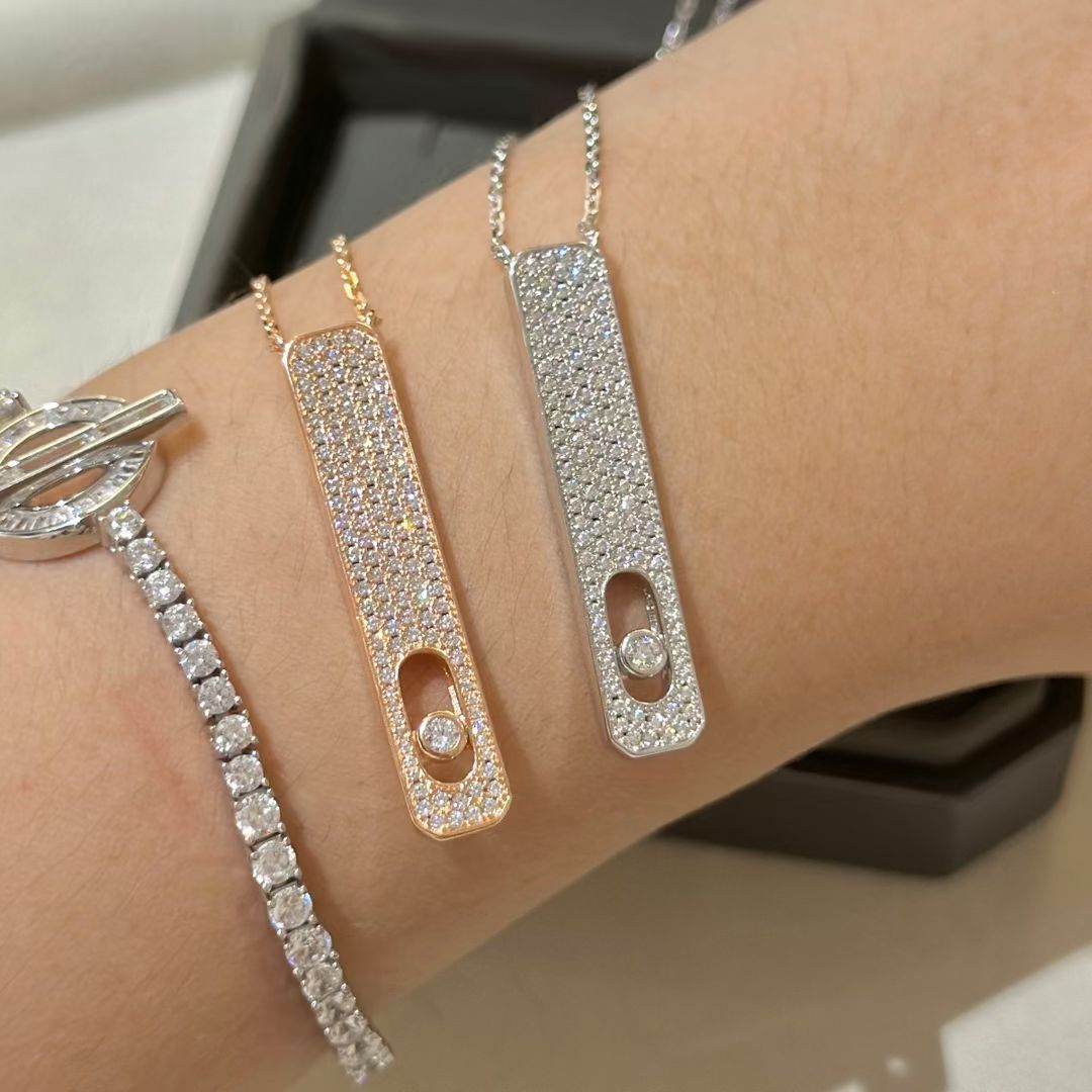 [LUXE]MY FIRST DIAMOND PAVED NECKLACE
