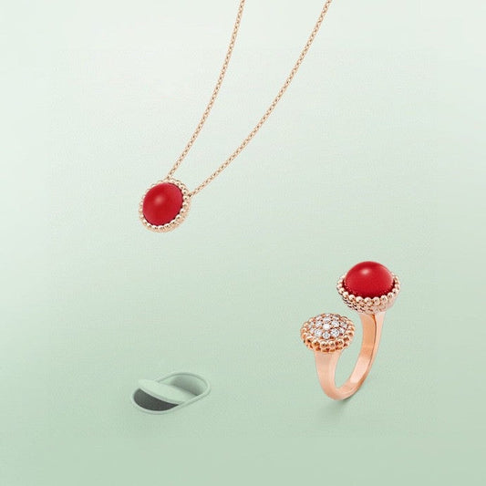 [LUXE]PERLEE COULEURS DIAMOND ROSE GOLD BETWEEN THE FINGER RING