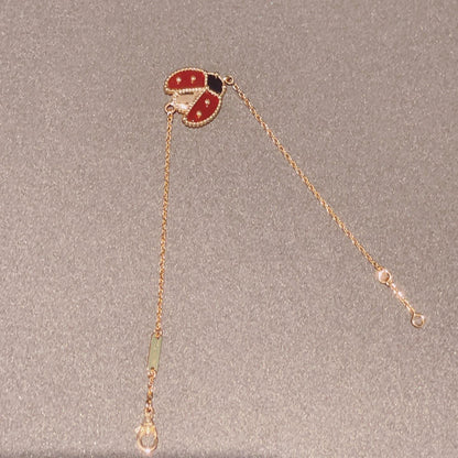 [LUXE]LUCKY SPRING 1 MOTIF PINK GOLD BRACELET