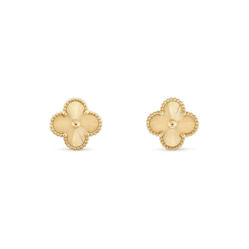 [LUXE]CLOVER MEDIUM 1 MOTIFS LASER EARRINGS