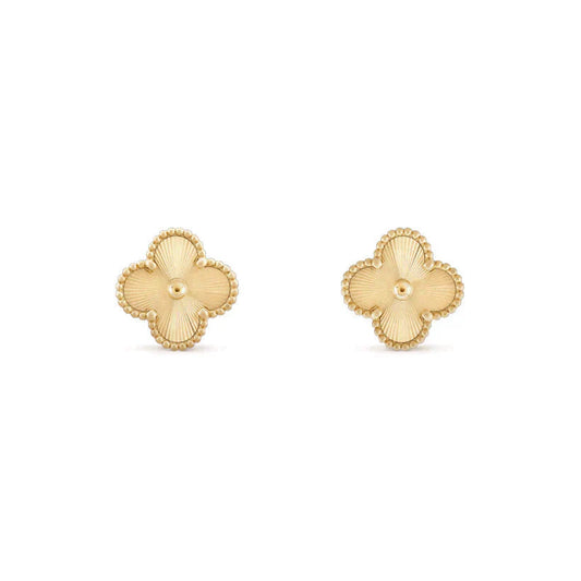 [LUXE]CLOVER MEDIUM 1 MOTIFS LASER EARRINGS